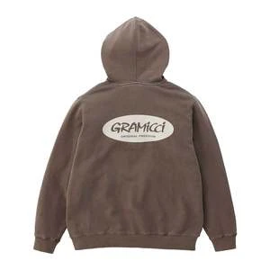 GramicciFreedom Oval Hooded Sweatshirt - Brown Pigment 1 GramicciFreedom Oval Hooded Sweatshirt - Brown Pigment