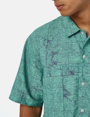 GramicciCamp Yosemite Print Shirt - Green 2 GramicciCamp Yosemite Print Shirt - Green - Image 2
