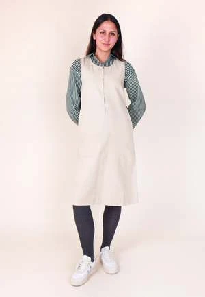 GramicciCanvas Mid-Length Dress - Dusty Greige 1 GramicciCanvas Mid-Length Dress - Dusty Greige
