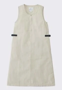 GramicciCanvas Mid-Length Dress - Dusty Greige 9 GramicciCanvas Mid-Length Dress - Dusty Greige -Gramicci Style Deals Store Gramicci Canvas Mid Length Dress Dusty Greige 20230919133749 2