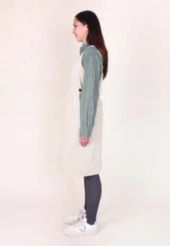 GramicciCanvas Mid-Length Dress - Dusty Greige 7 GramicciCanvas Mid-Length Dress - Dusty Greige -Gramicci Style Deals Store Gramicci Canvas Mid Length Dress Dusty Greige 20230919133749