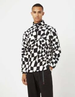 GramicciMock Neck Fleece - Black Check