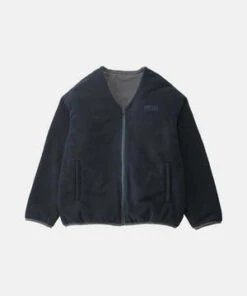 GramicciReversible Fleece Cardigan - Dark Navy -Gramicci Style Deals Store Reversible Fleece Cardigan Dark Navy 20230927231004 1
