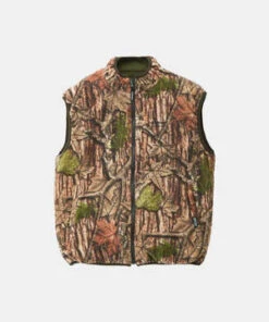GramicciReversible Fleece Vest - Leaf Camo -Gramicci Style Deals Store Reversible Fleece Vest Leaf Camo 20230927231010 1