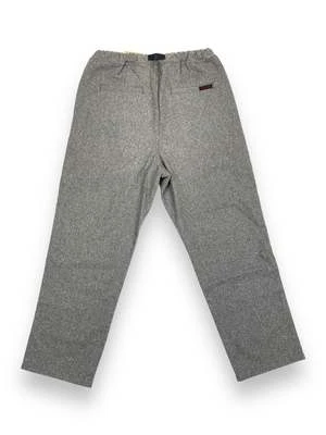 GramicciWOOL PLEATED TROUSER - Light Grey 2 GramicciWOOL PLEATED TROUSER - Light Grey - Image 2